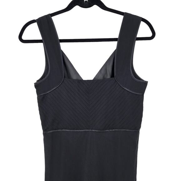 Isaac Mizrahi for Target Black 100% Silk Faux Wrap Maxi Evening Dress Size 6 - Picture 3 of 7